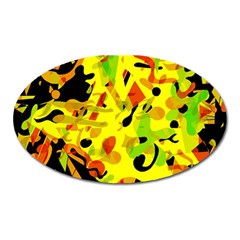 Fire Oval Magnet