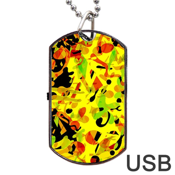 Fire Dog Tag USB Flash (One Side)