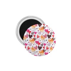 Colorful Cute Hearts Pattern 1 75  Magnets by TastefulDesigns