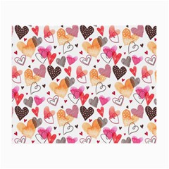 Colorful Cute Hearts Pattern Small Glasses Cloth (2-side)