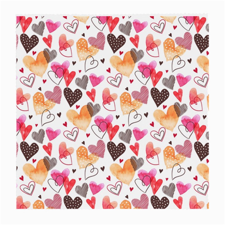 Colorful Cute Hearts Pattern Medium Glasses Cloth