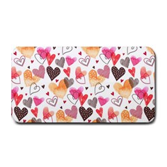 Colorful Cute Hearts Pattern Medium Bar Mats by TastefulDesigns