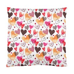 Colorful Cute Hearts Pattern Standard Cushion Case (one Side)