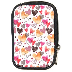 Colorful Cute Hearts Pattern Compact Camera Cases