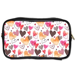 Colorful Cute Hearts Pattern Toiletries Bags 2-side