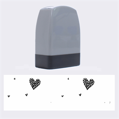 Colorful Cute Hearts Pattern Name Stamps