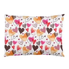 Colorful Cute Hearts Pattern Pillow Case (two Sides)