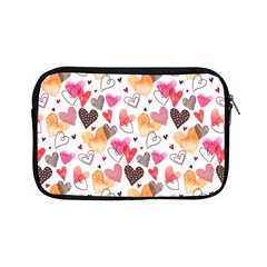 Colorful Cute Hearts Pattern Apple Ipad Mini Zipper Cases by TastefulDesigns