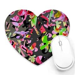 Playful Pother Heart Mousepads