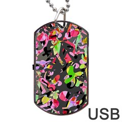 Playful Pother Dog Tag Usb Flash (two Sides) 