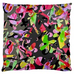 Playful Pother Large Cushion Case (one Side) by Valentinaart