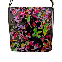 Playful Pother Flap Messenger Bag (l) 