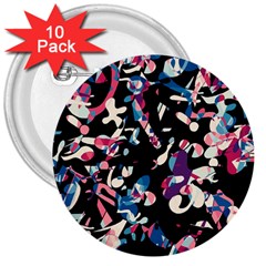 Creative Chaos 3  Buttons (10 Pack) 