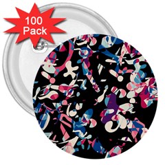 Creative Chaos 3  Buttons (100 Pack) 