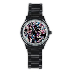 Creative Chaos Stainless Steel Round Watch