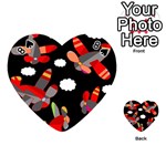 Playful airplanes  Playing Cards 54 (Heart)  Front - Spade8