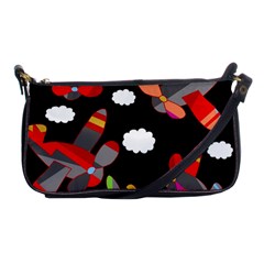 Playful Airplanes  Shoulder Clutch Bags