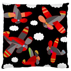 Playful Airplanes  Large Cushion Case (two Sides)