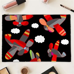 Playful Airplanes  Cosmetic Bag (xxl) 