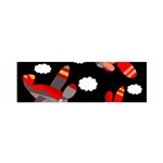 Playful airplanes  Satin Scarf (Oblong) Front