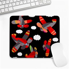 Playful Airplanes  Large Mousepads by Valentinaart