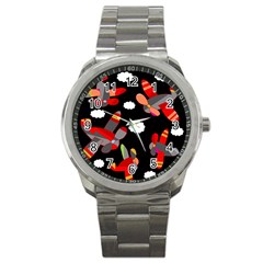 Playful Airplanes  Sport Metal Watch