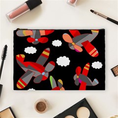 Playful Airplanes  Cosmetic Bag (large) 