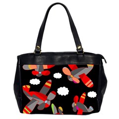 Playful Airplanes  Office Handbags (2 Sides) 