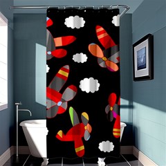 Playful Airplanes  Shower Curtain 36  X 72  (stall) 