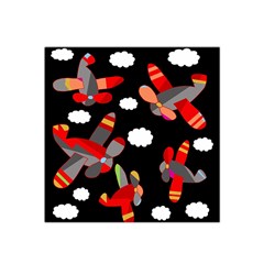 Playful Airplanes  Satin Bandana Scarf