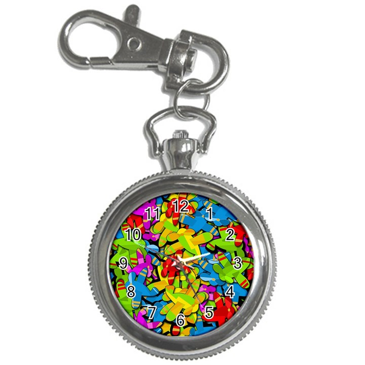 Colorful airplanes Key Chain Watches