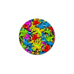 Colorful Airplanes Golf Ball Marker (4 Pack)