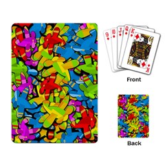 Colorful Airplanes Playing Card by Valentinaart