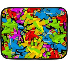 Colorful Airplanes Fleece Blanket (mini)