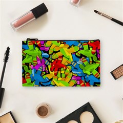 Colorful Airplanes Cosmetic Bag (small) 