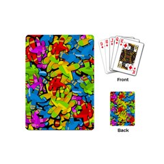 Colorful Airplanes Playing Cards (mini)  by Valentinaart