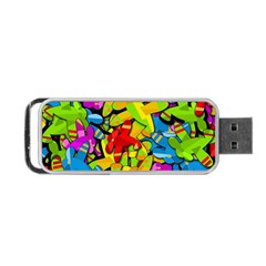 Colorful Airplanes Portable Usb Flash (one Side)