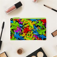 Colorful Airplanes Cosmetic Bag (xs)