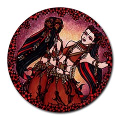 Gemini Tribal Twins Round Mousepads