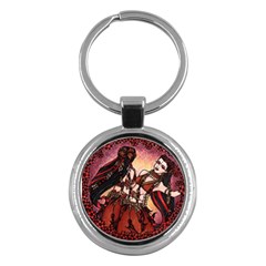 Gemini Tribal Twins Key Chains (round) 