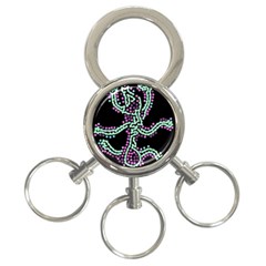 Playful Dots 3-ring Key Chains