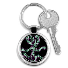 Playful Dots Key Chains (round) 