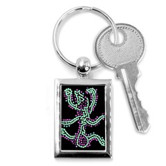 Playful Dots Key Chains (rectangle) 