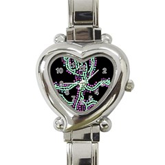 Playful Dots Heart Italian Charm Watch