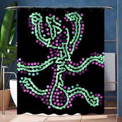 Playful Dots Shower Curtain 60  X 72  (medium) 