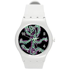 Playful Dots Round Plastic Sport Watch (m)