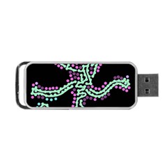 Playful Dots Portable Usb Flash (two Sides) by Valentinaart