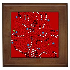 Red Fantasy Framed Tiles