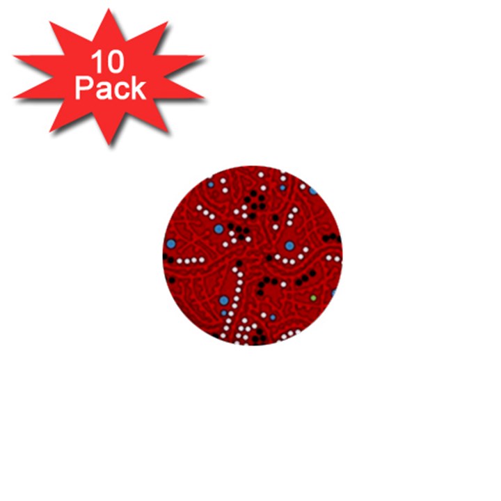 Red fantasy 1  Mini Buttons (10 pack) 