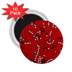 Red Fantasy 2 25  Magnets (10 Pack) 